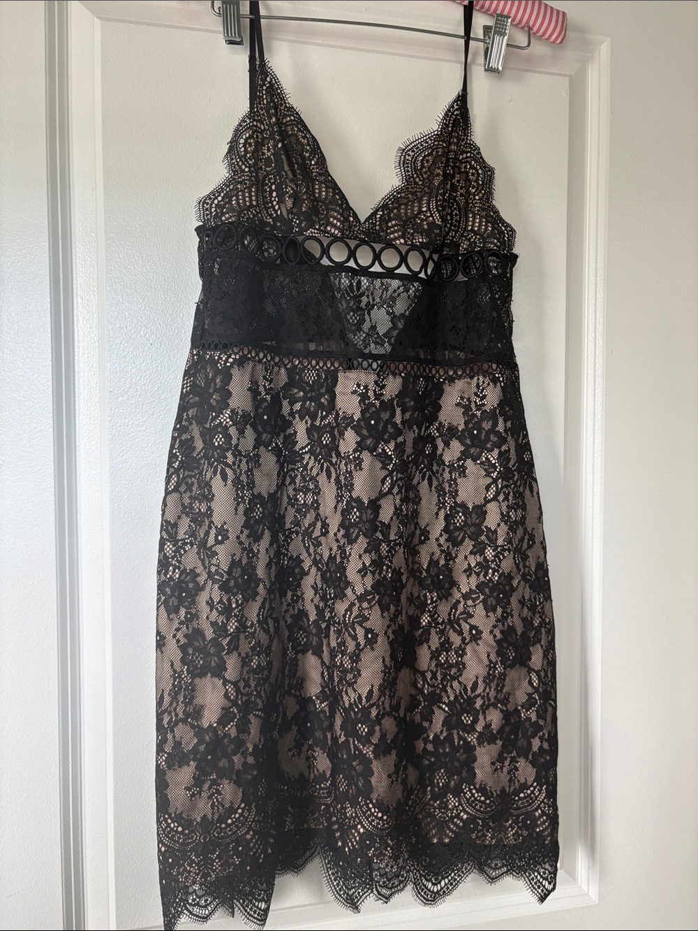 Lacey black dress/slip